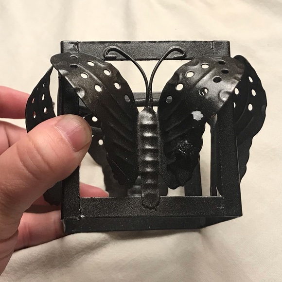 Other - Wrought Iron Butterfly Candle Holder